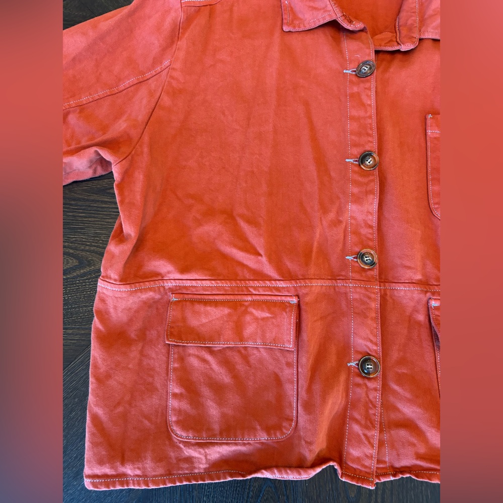 Roller Rabbit Adara Collared Utility Jacket In Te… - image 7